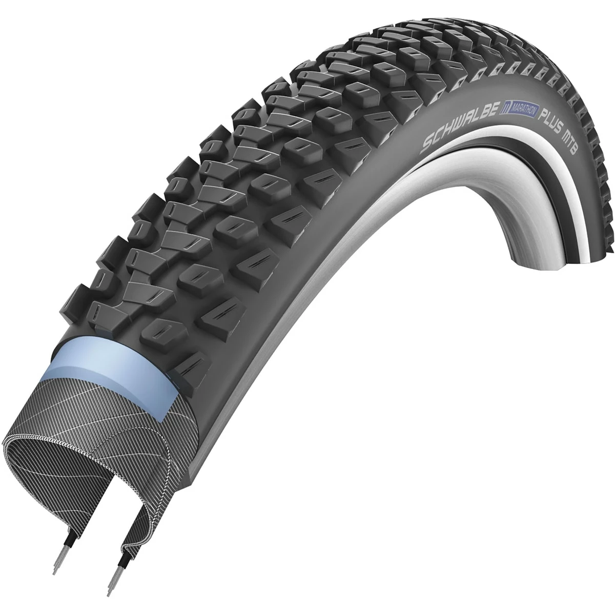 Schwalbe MARATHON PLUS MTB Performance Line Mountain Bike Dæk HS 468, Clincher Dæk