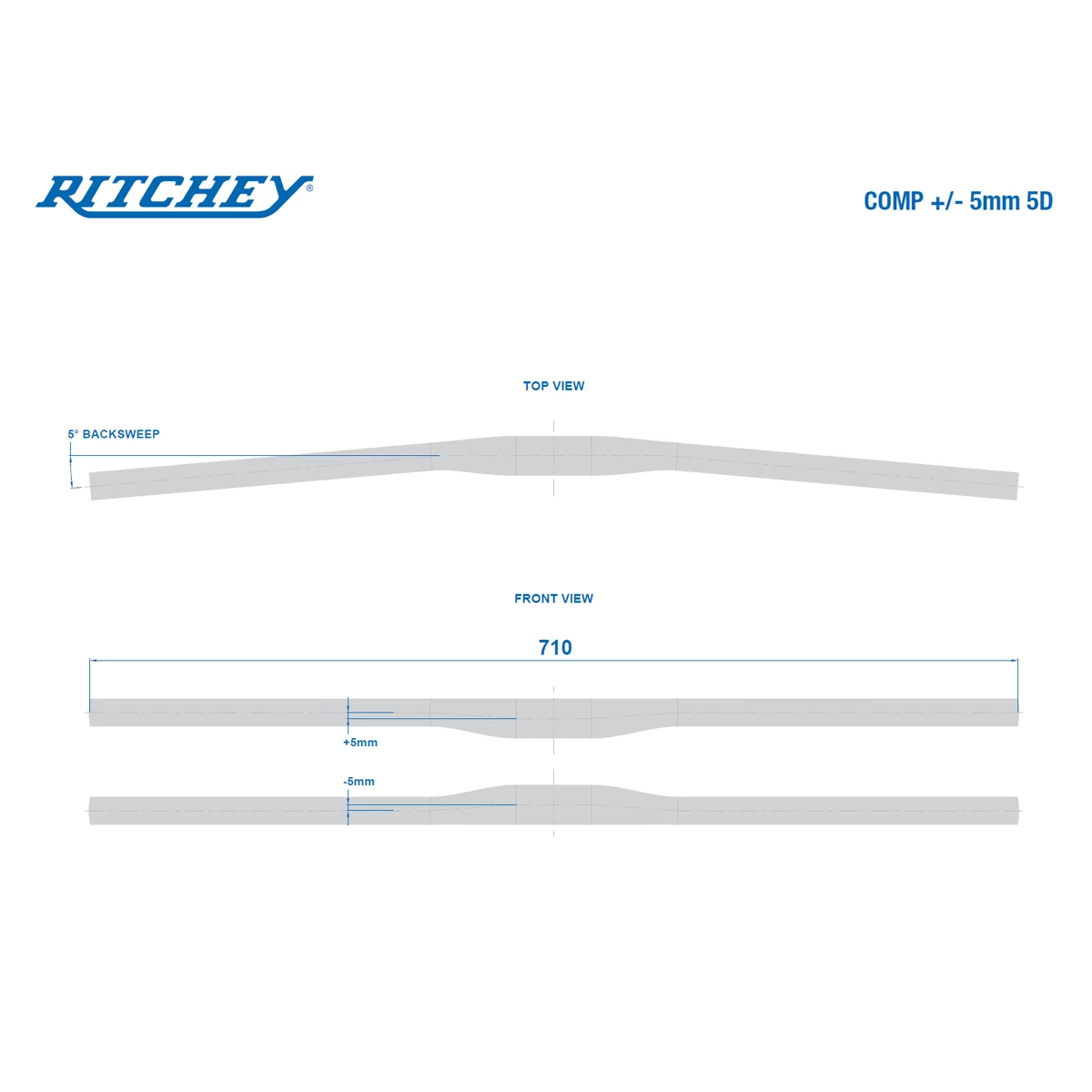 RITCHEY Comp Flat +/-5 Handlebar - Billede 2
